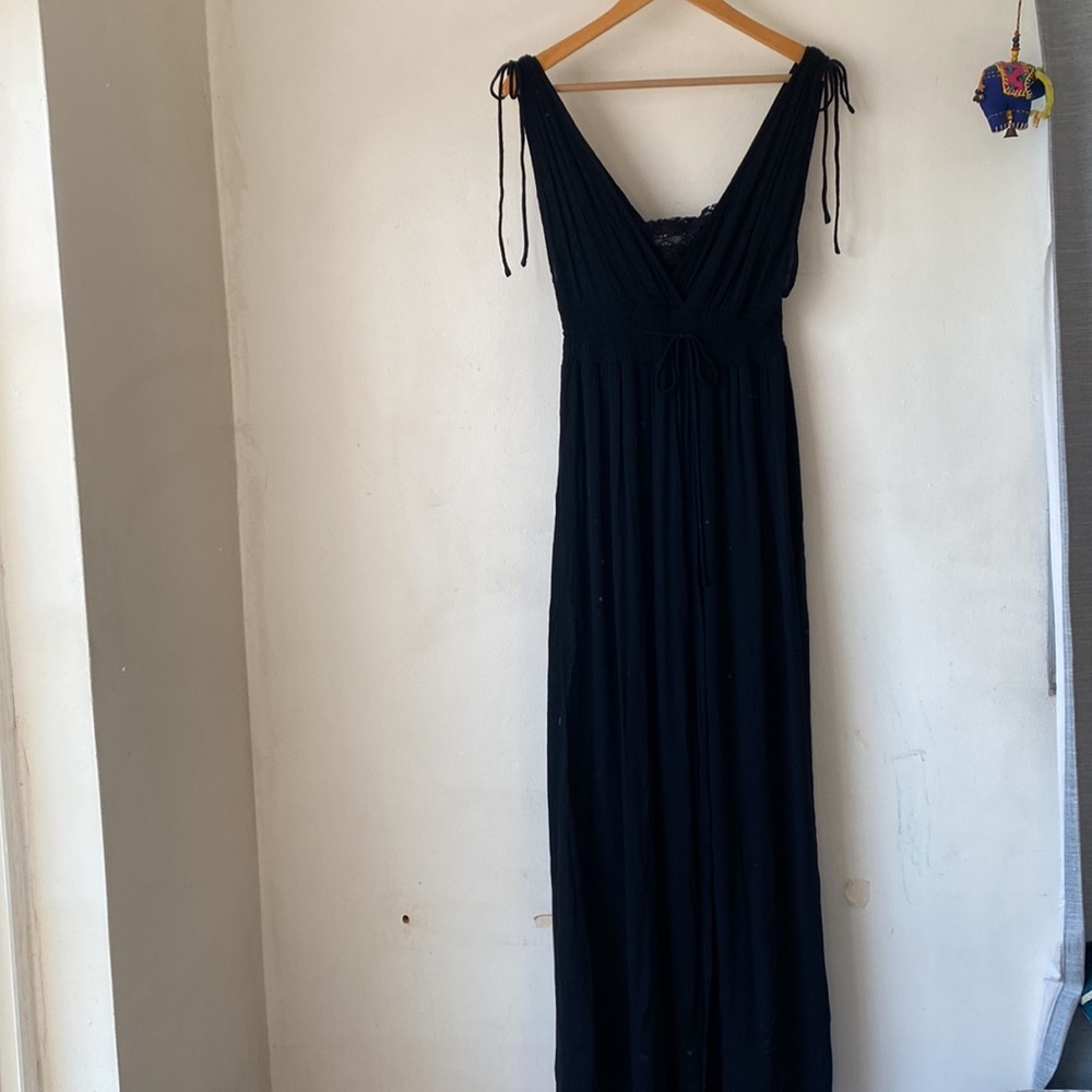 Mustard Seed S Black Short Maxi Dress